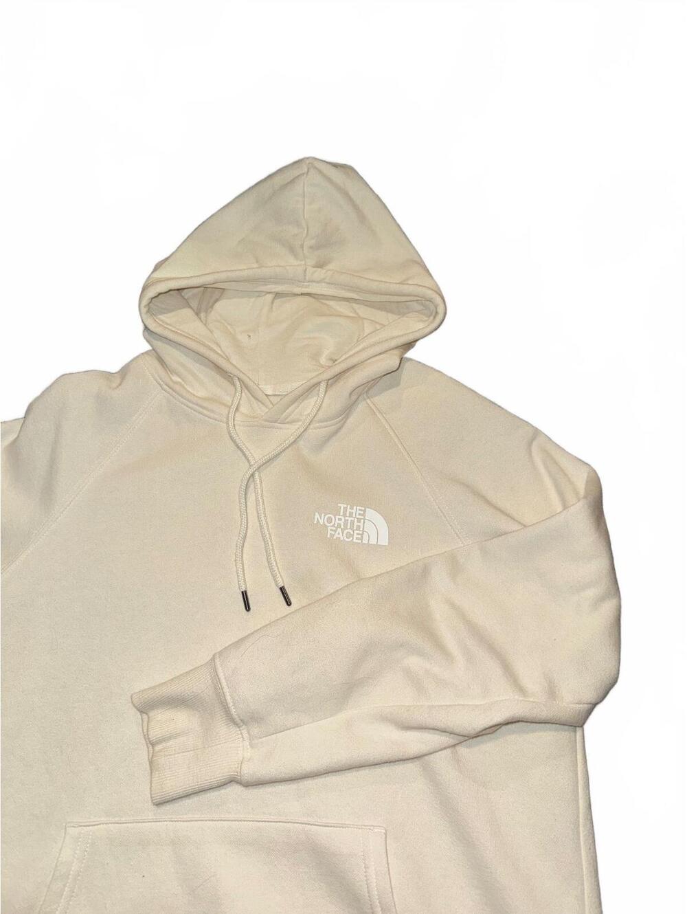 Men's The North Face cream pullover hoodie size large